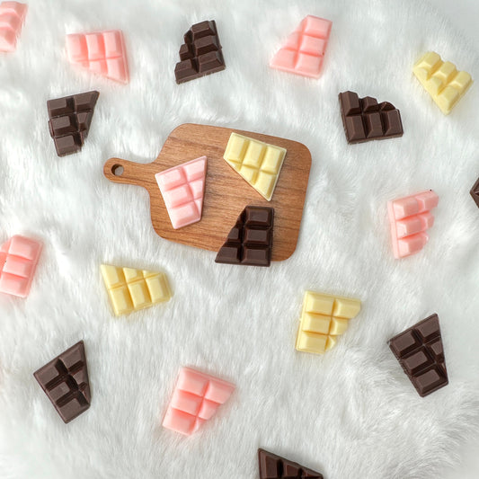 Cute Flatback Half Chocolate Bar Themed Cabochons (No Eyepins)