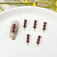 15MM x 4MM Red, Wine Red, Mixed Dango Themed 3D Nail Art Charms, Decoden, DIY Supplies, Mini Cabochon