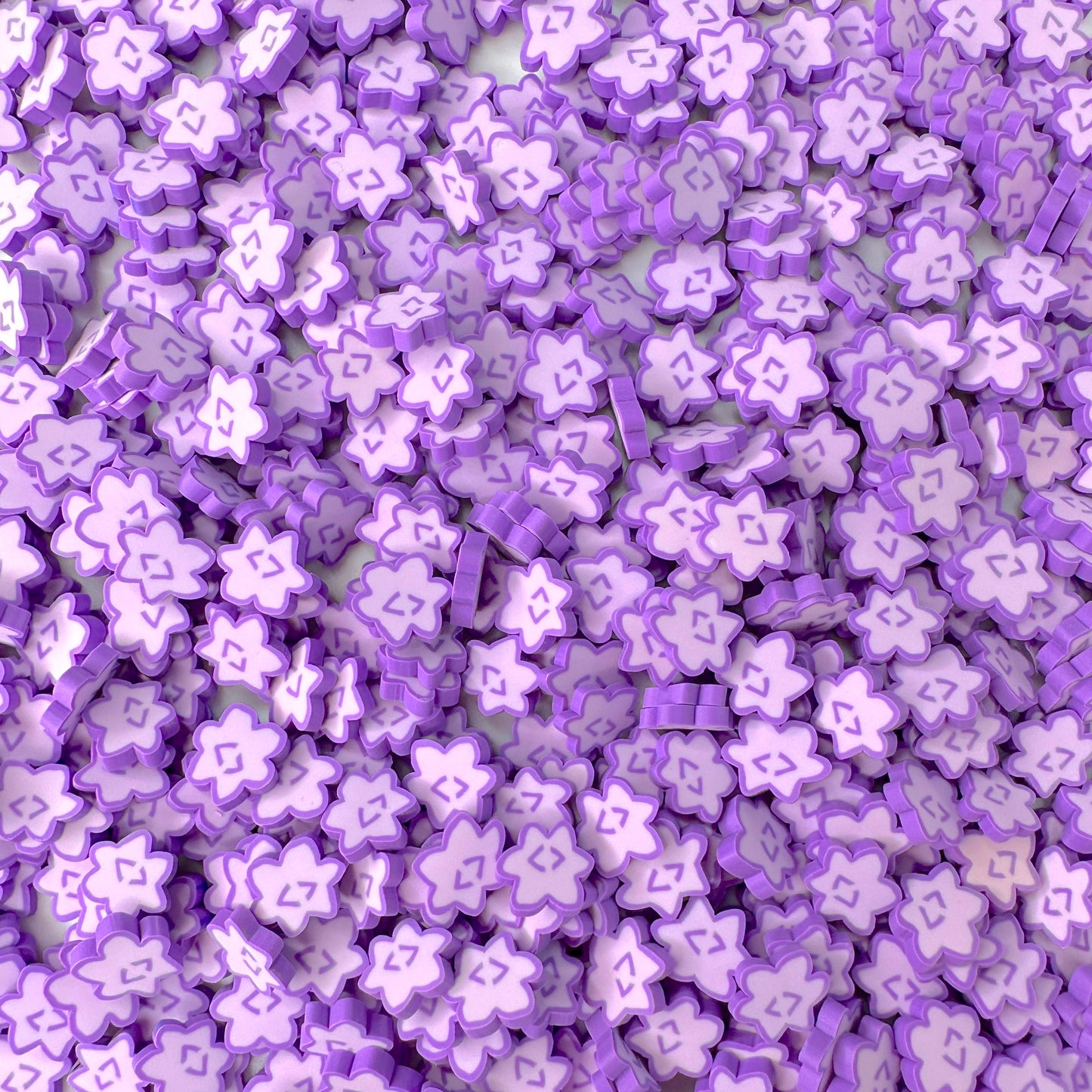 FAKE Light Purple, Japanese Star Candy, Konpeito Theme Polymer Clay Sprinkle (NOT EDIBLE, 5MM/10MM)