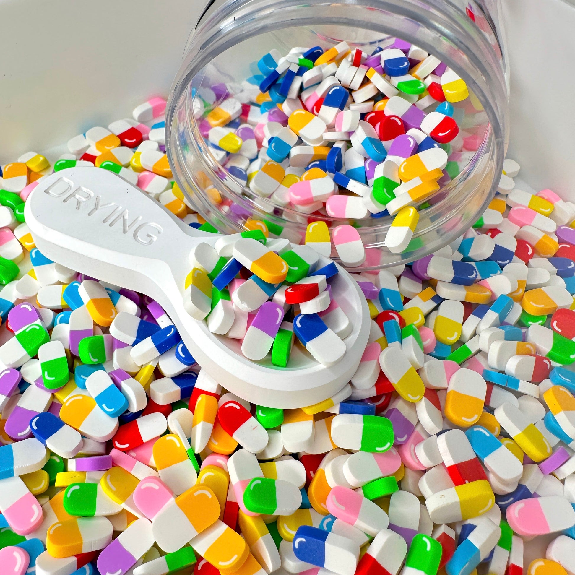 FAKE Mixed Color Pills, Medical Themed Polymer Clay Sprinkle (NOT EDIBLE, 5MM/10MM)