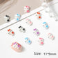 Cute Bow Kitty and Friends, 3D Nail Art Charms, Decoden, DIY Supplies, Mini Cabochon