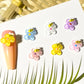 10MM x 9MM Bee on Flower, Floral Themed 3D Nail Art Charms, Decoden, DIY Supplies, Mini Cabochon