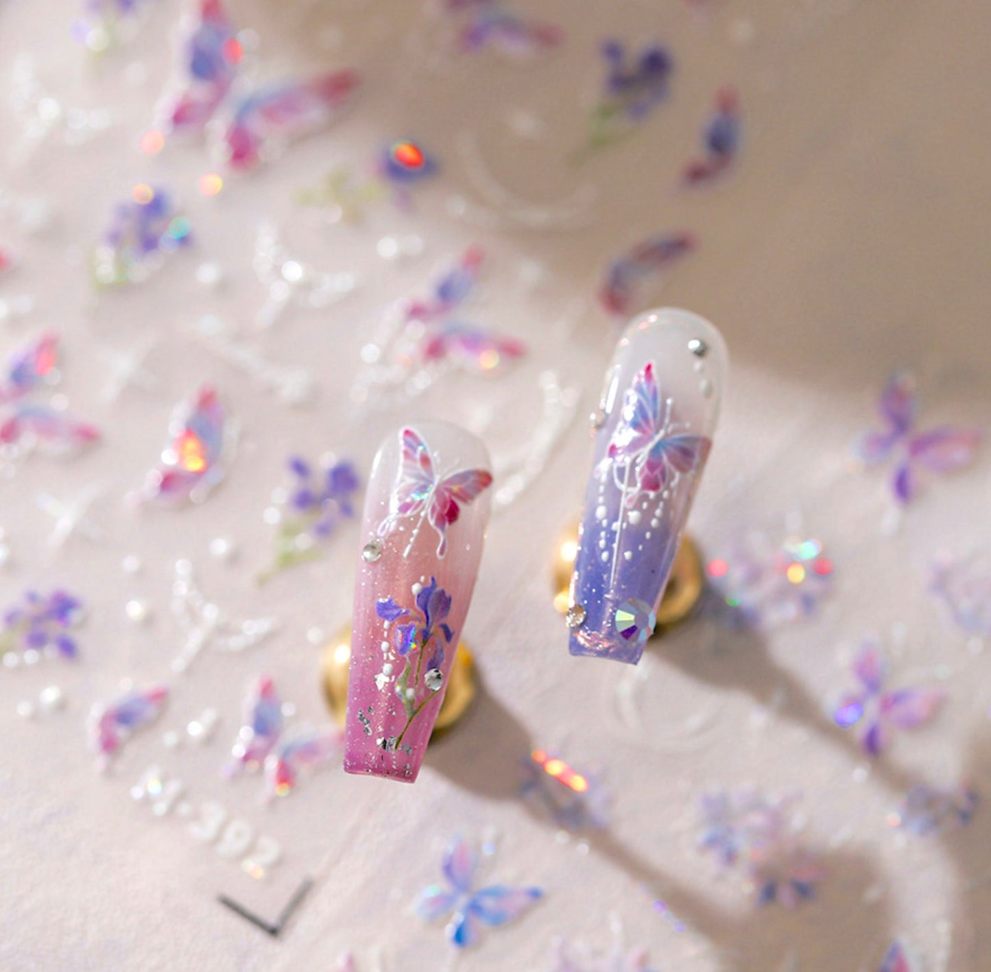 Fairy Butterfly Garden, Butterfly Themed Nail Art Stickers