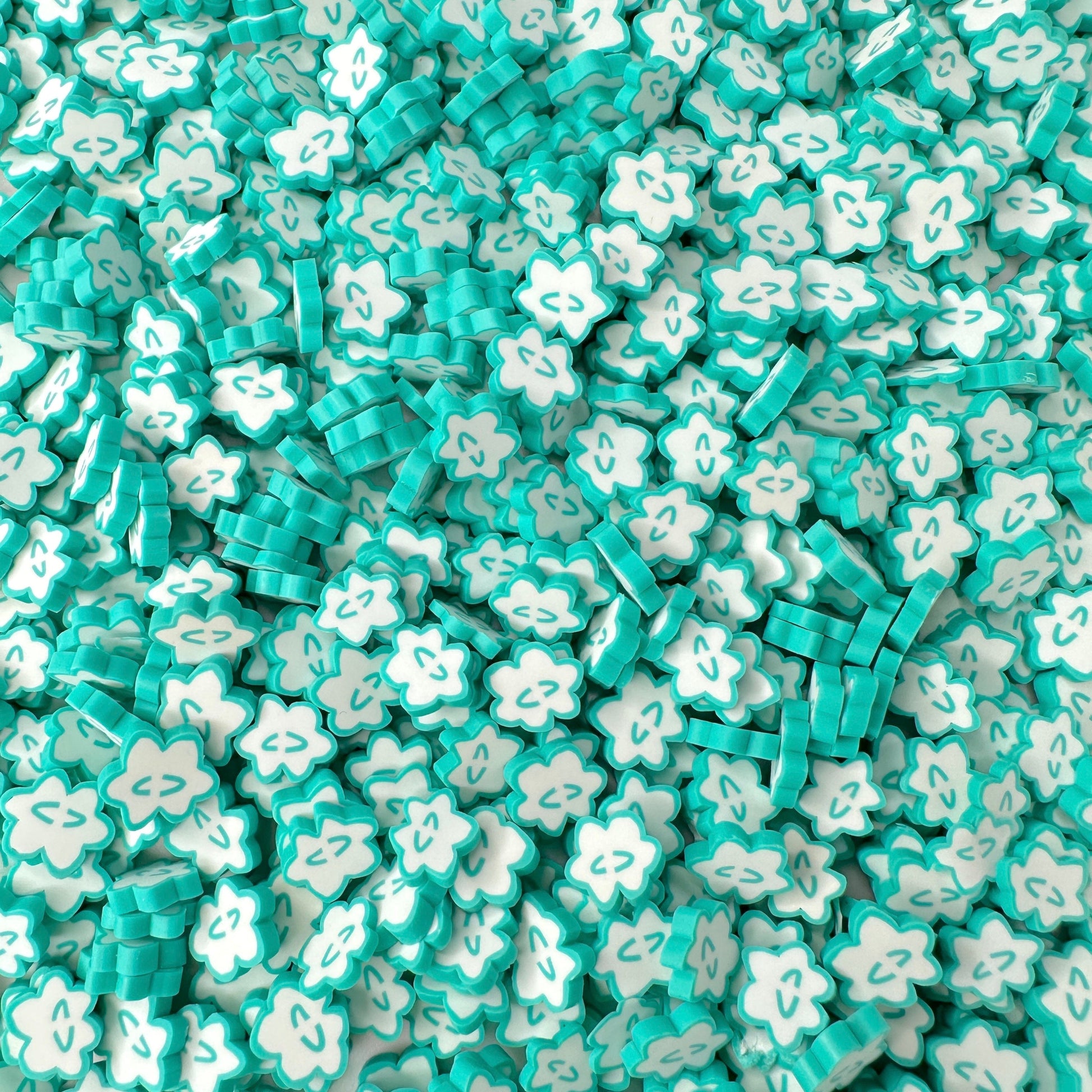 FAKE Light Blue Japanese Star Candy, Konpeito Theme Polymer Clay Sprinkle (NOT EDIBLE, 5MM/10MM)