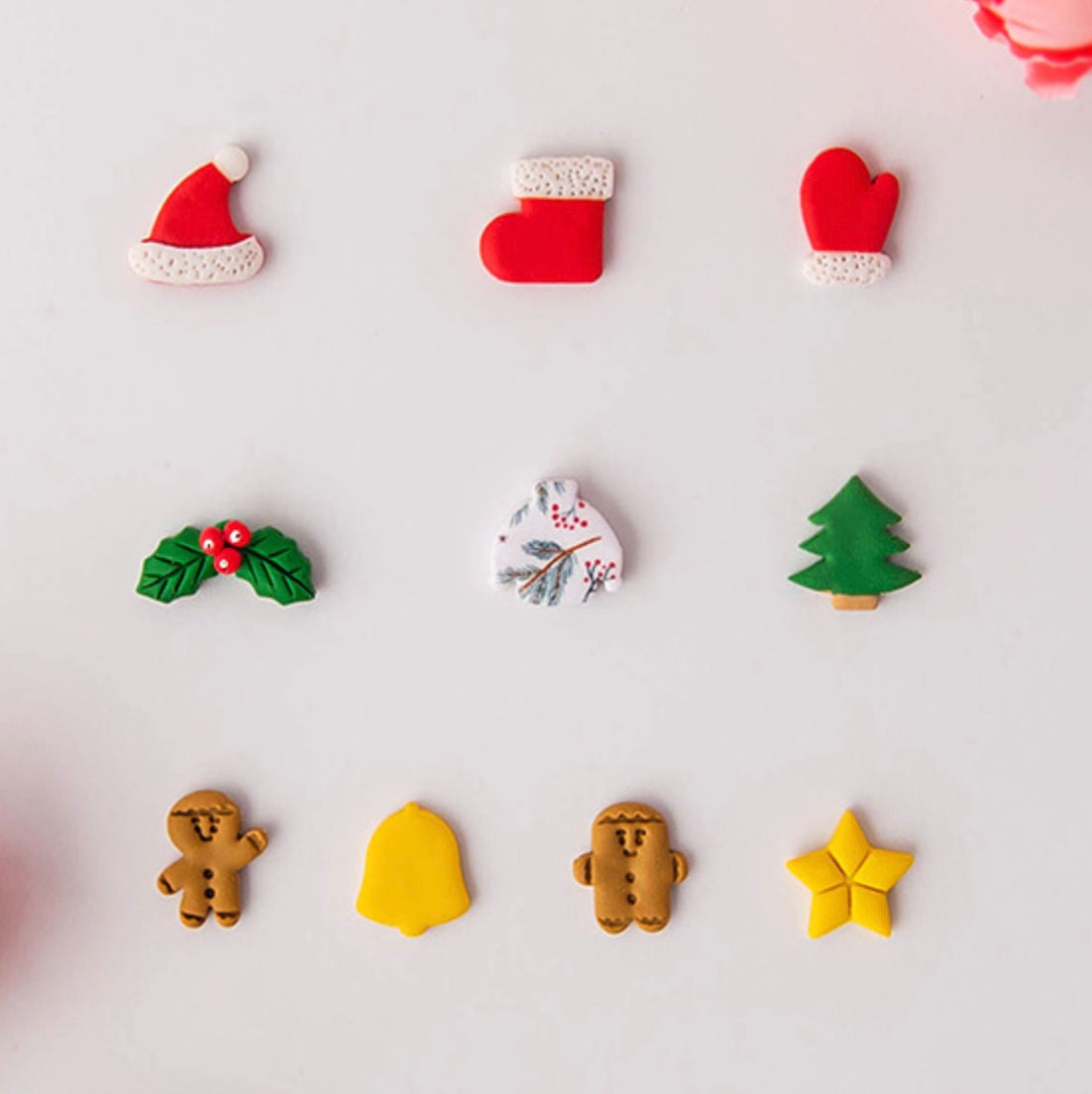 Mini Christmas Themed Polymer Clay Cutter Set