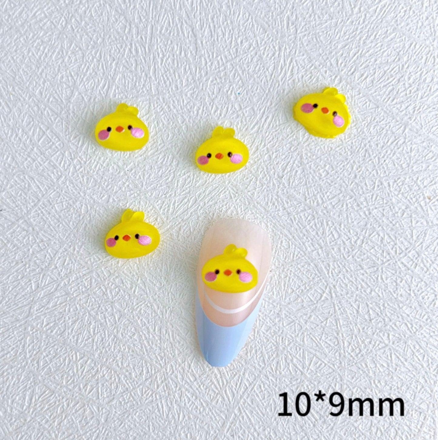 Goofy Frog and Duck, Animal Themed 3D Nail Art Charms, Decoden, DIY Supplies, Mini Cabochon