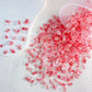 Translucent Light Pink and Clear Random Mix 3D Nail Art Charms, Decoden, DIY Supplies, Mini Cabochon