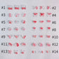 Translucent Light Pink and Clear Random Mix 3D Nail Art Charms, Decoden, DIY Supplies, Mini Cabochon