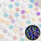 8MM Mixed Glow-in-the-Dark Glitter Roses, Floral Themed 3D Nail Art Charms, Decoden, DIY Supplies, Mini Cabochon