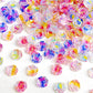 Translucent Gradient Colored Glow-in-the-Dark Roses, Floral Themed 3D Nail Art Charms, Decoden, DIY Supplies, Mini Cabochon