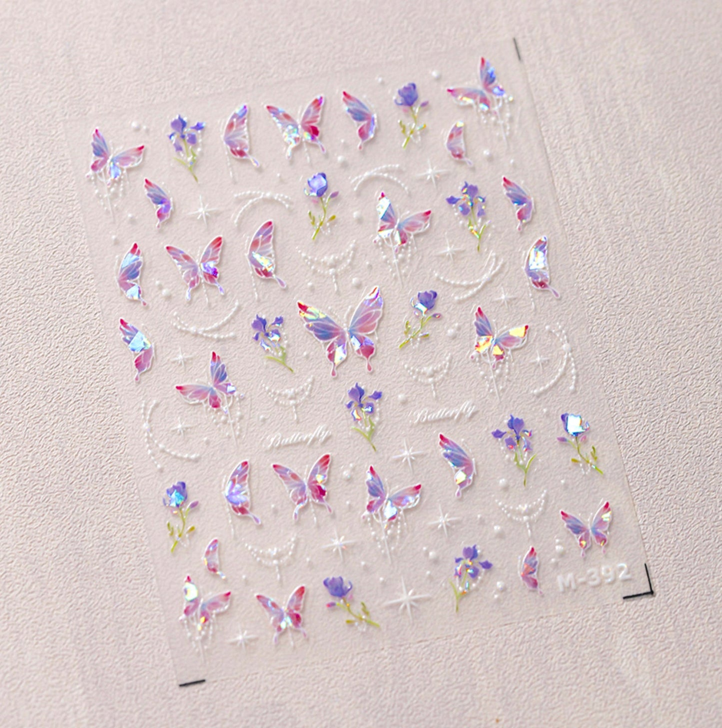 Fairy Butterfly Garden, Butterfly Themed Nail Art Stickers