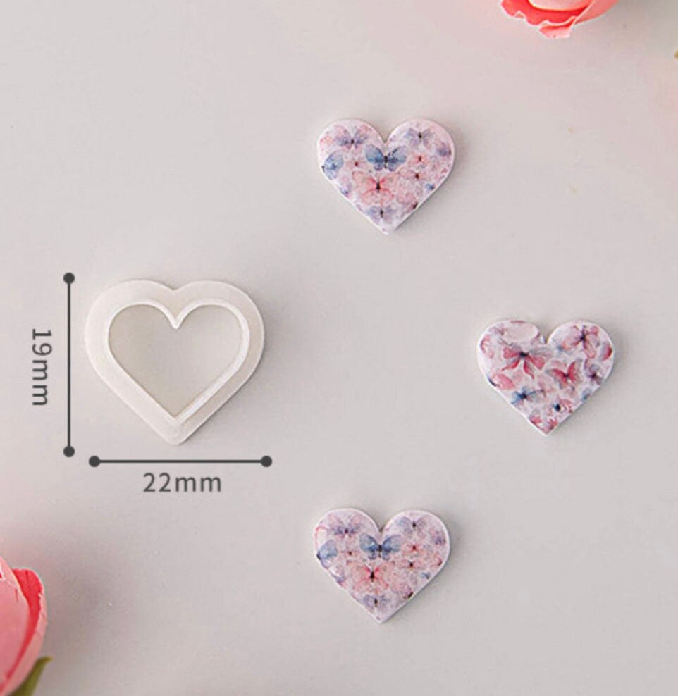 Whole/Broken Heart, Valentines Themed Cutout Polymer Clay Cutter