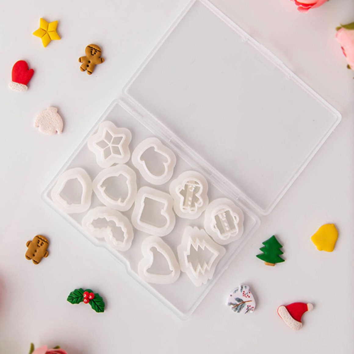 Mini Christmas Themed Polymer Clay Cutter Set