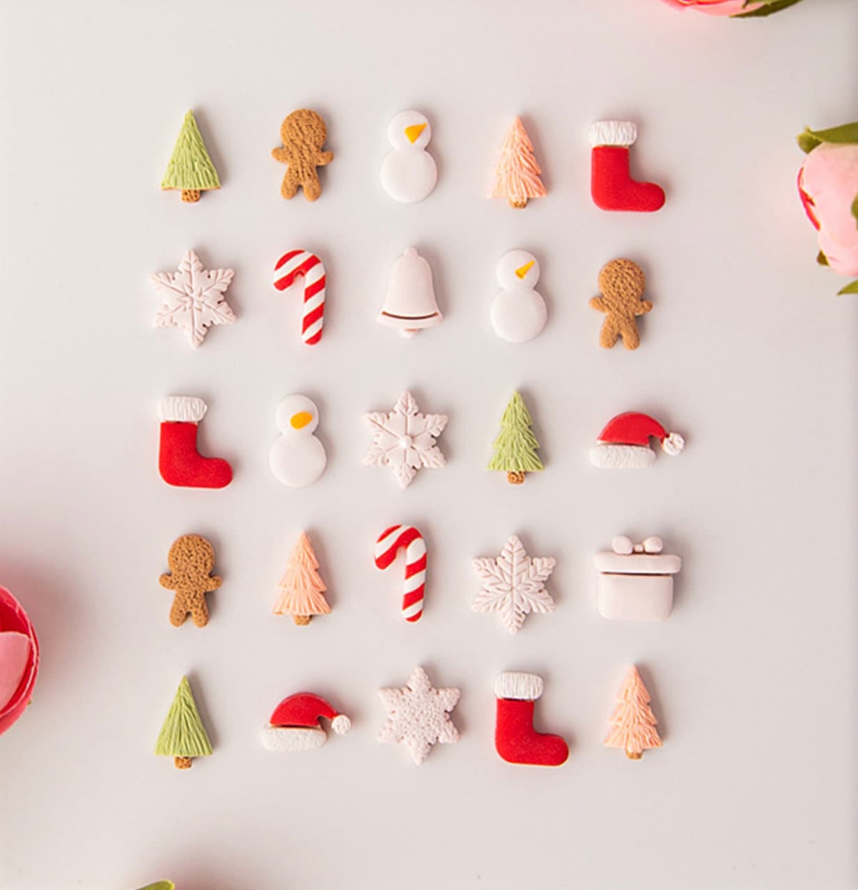 Mini Christmas Version 2 Themed Polymer Clay Cutter Set