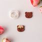 21MM x 25MM Cute Bear Head, Animal Themed Cutout Polymer Clay Cutter