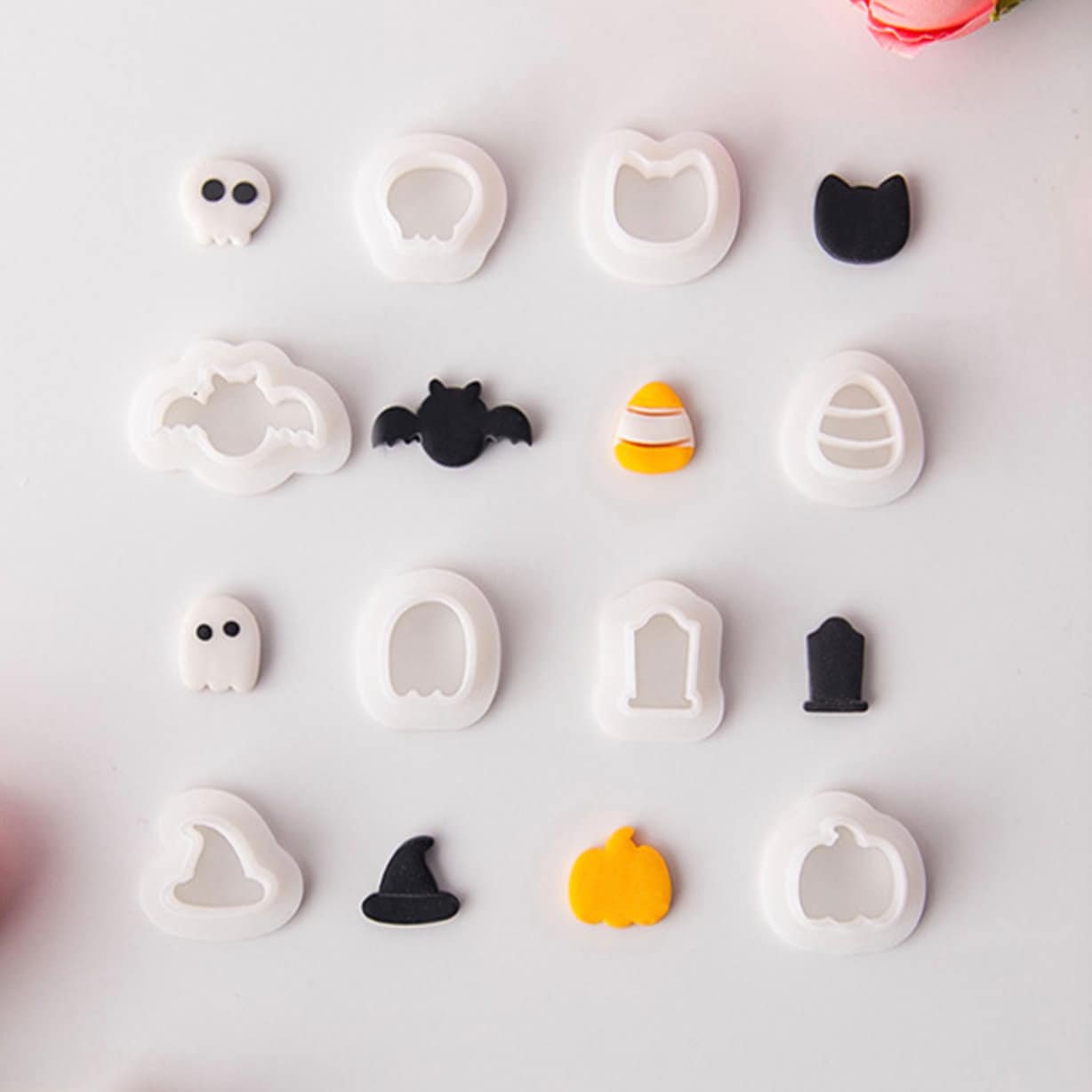 Mini Halloween Themed Polymer Clay Cutter Set