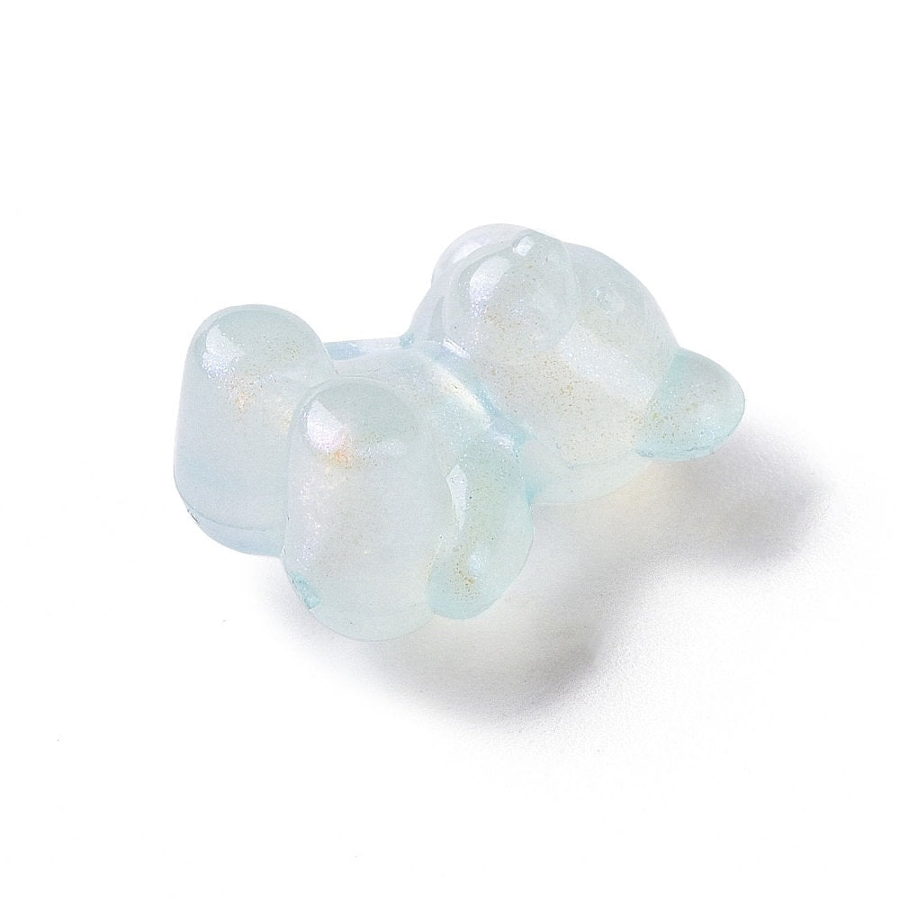 17.5MM Heart Glow-in-the-Dark Acrylic Spacer Bead