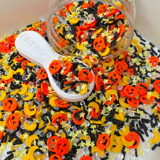 FAKE Dazzling Halloween Night Polymer Clay Sprinkle Mix (NOT EDIBLE)