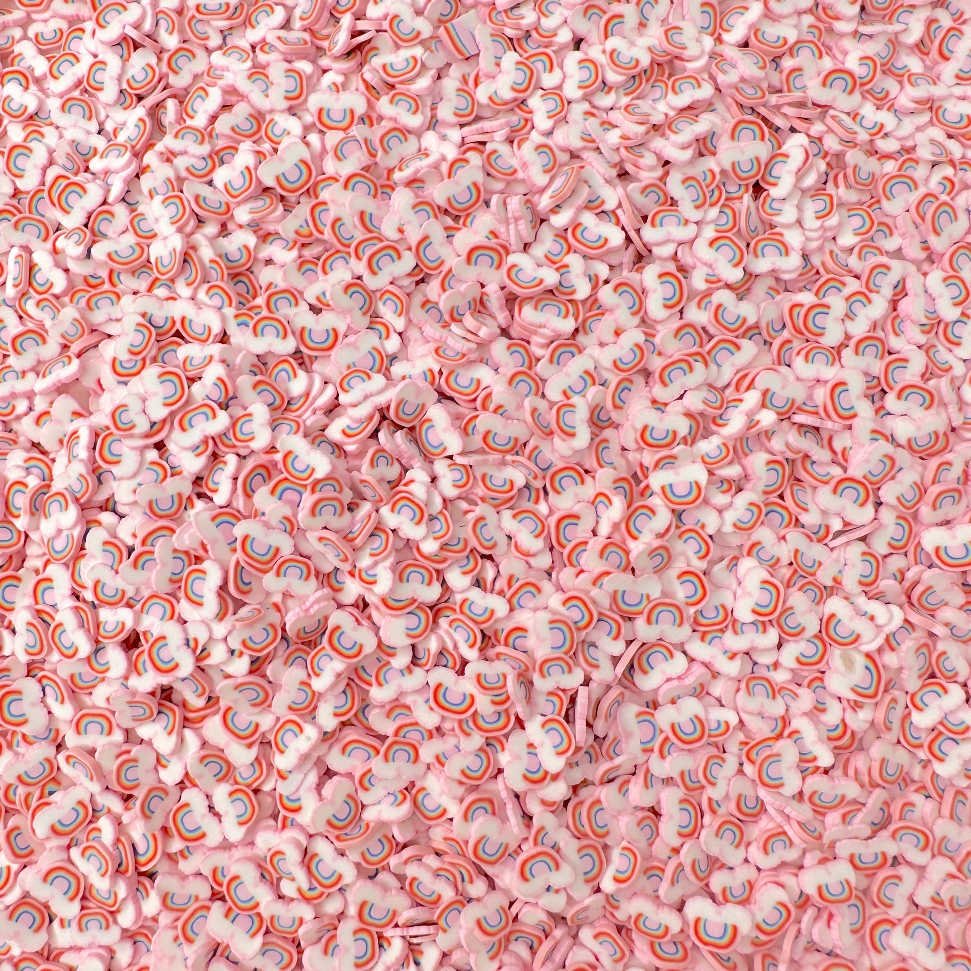 FAKE 5MM Pink Rainbow Polymer Clay Sprinkle Mix (NOT EDIBLE)