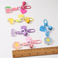Cute Acrylic Bead and Chain Link, Animal and Flower Themed Keychain, Key ring