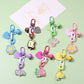 Cute Acrylic Bead and Chain Link, Animal and Flower Themed Keychain, Key ring