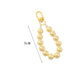 7.5CM Pearlescent Bead Keychain, Key ring, Phone Lanyard (Pink, Yellow, Green, White, Purple)
