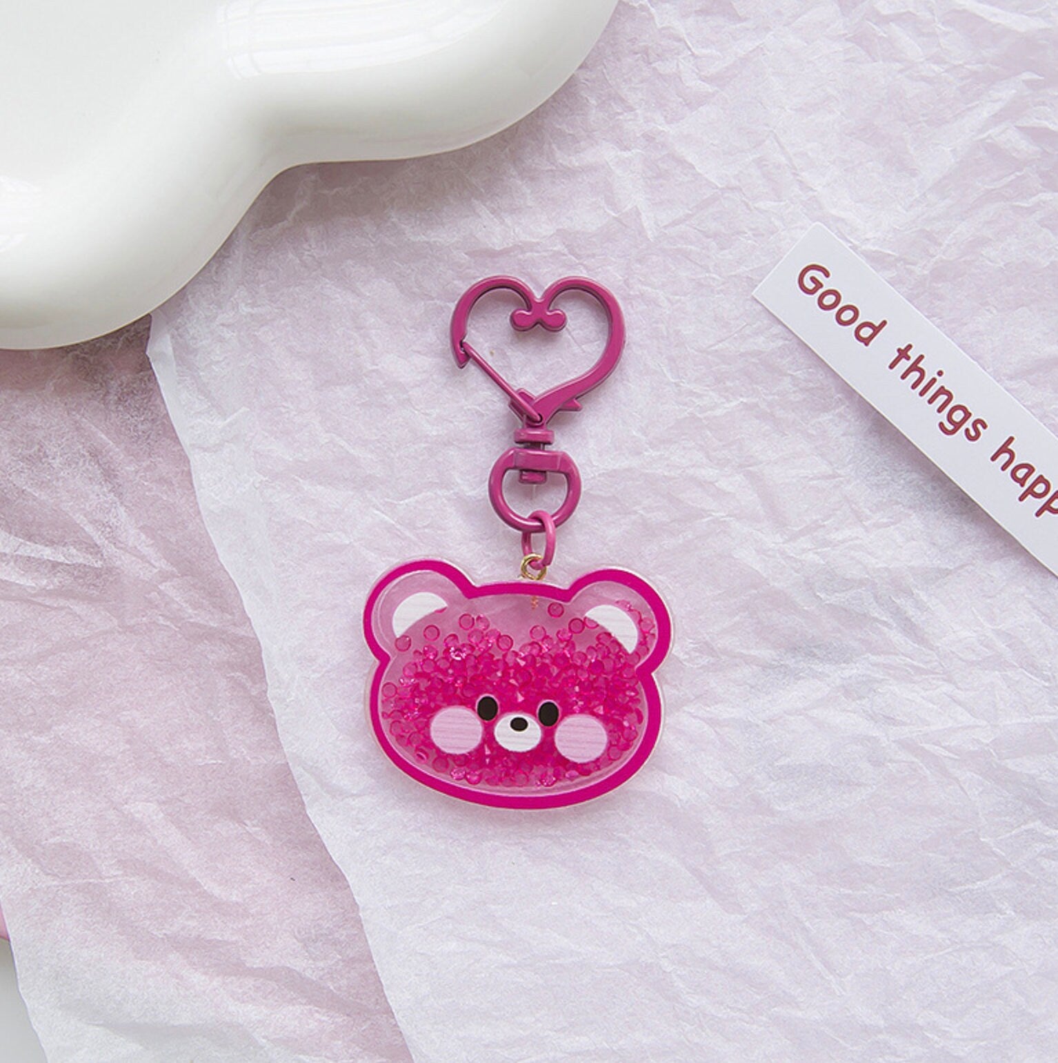 Cute Acrylic Animal Themed Charm Keychain, Key ring