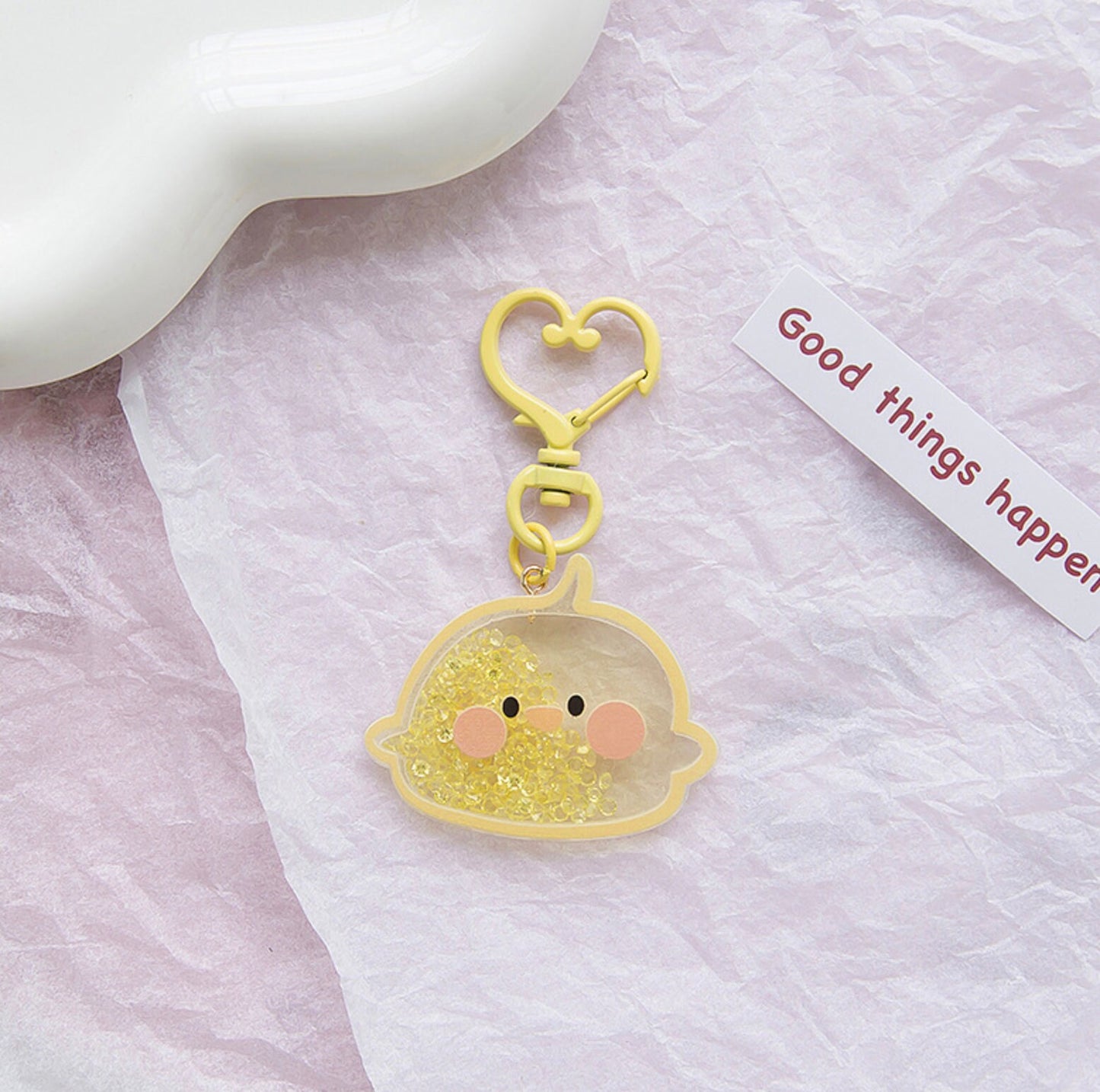 Cute Acrylic Animal Themed Charm Keychain, Key ring