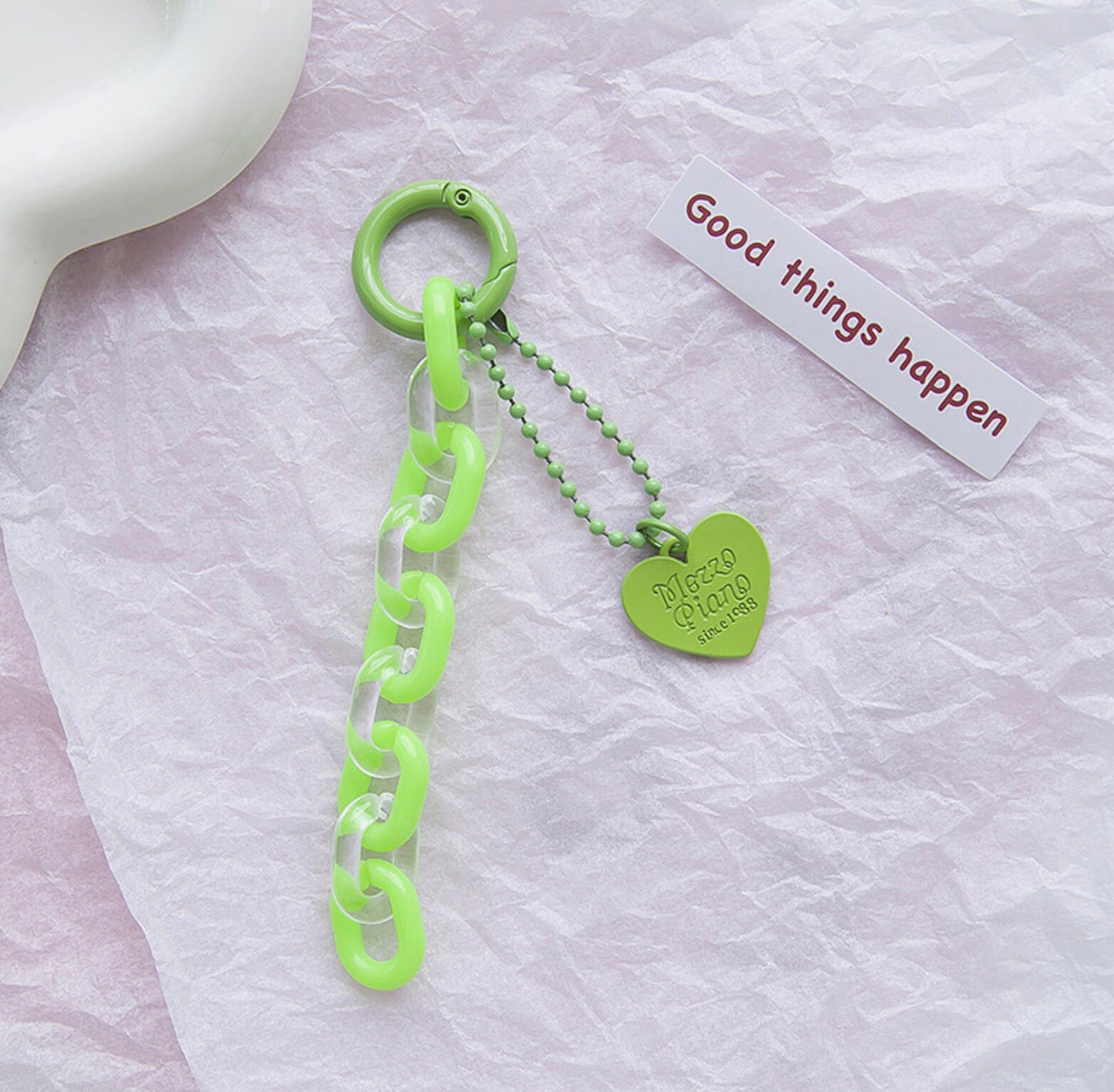 Acrylic Chain Link Keychain, Key ring