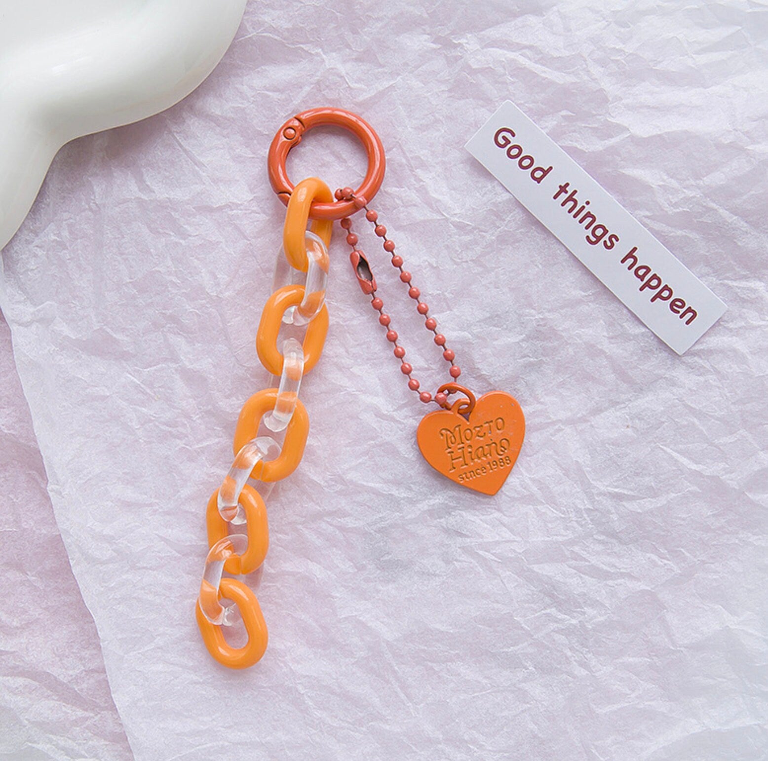 Acrylic Chain Link Keychain, Key ring