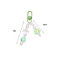 Cute AB Daisy Flower bead with Transparent Heart Themed, Keychain, Key ring