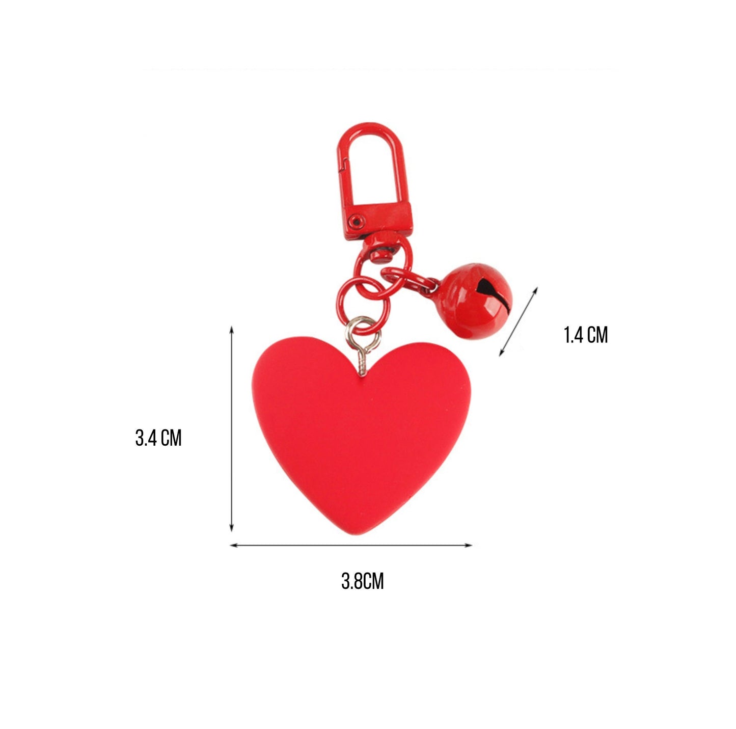 Resin Heart Charm Themed Keychain, Keyring, Lanyard, Phone Accessories